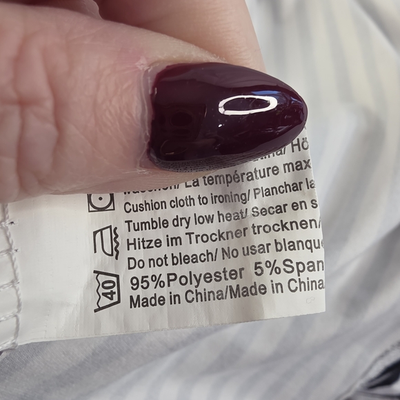 Ekouaer XL Striped Black White Breastfeeding Friendly Dress BM-2004 - Picture 6 of 9